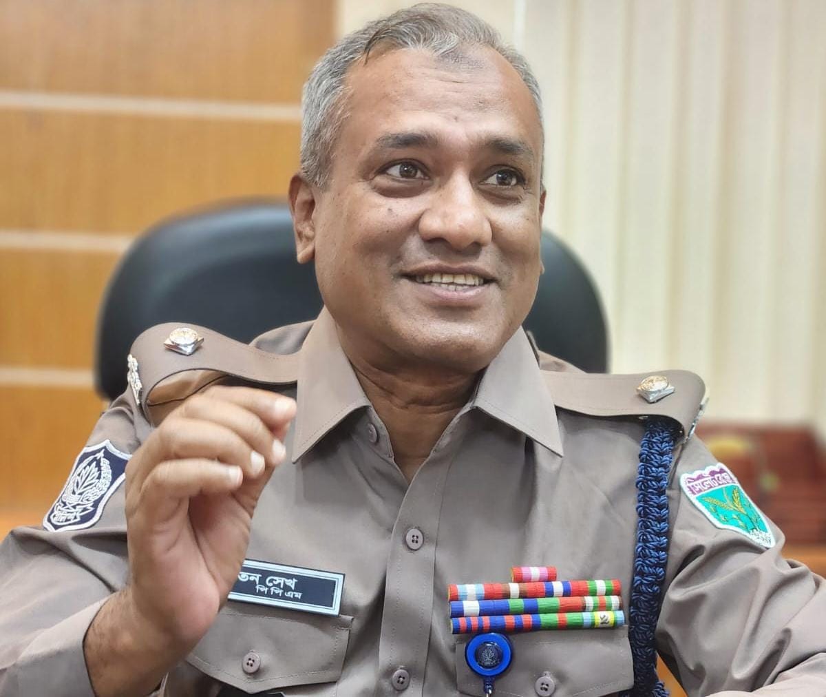 মাদকবিরোধী অভিযানে ধারাবাহিক সাফল্যের ফের স্বীকৃতি পেল সদর থানার ওসি রতন শেখ
